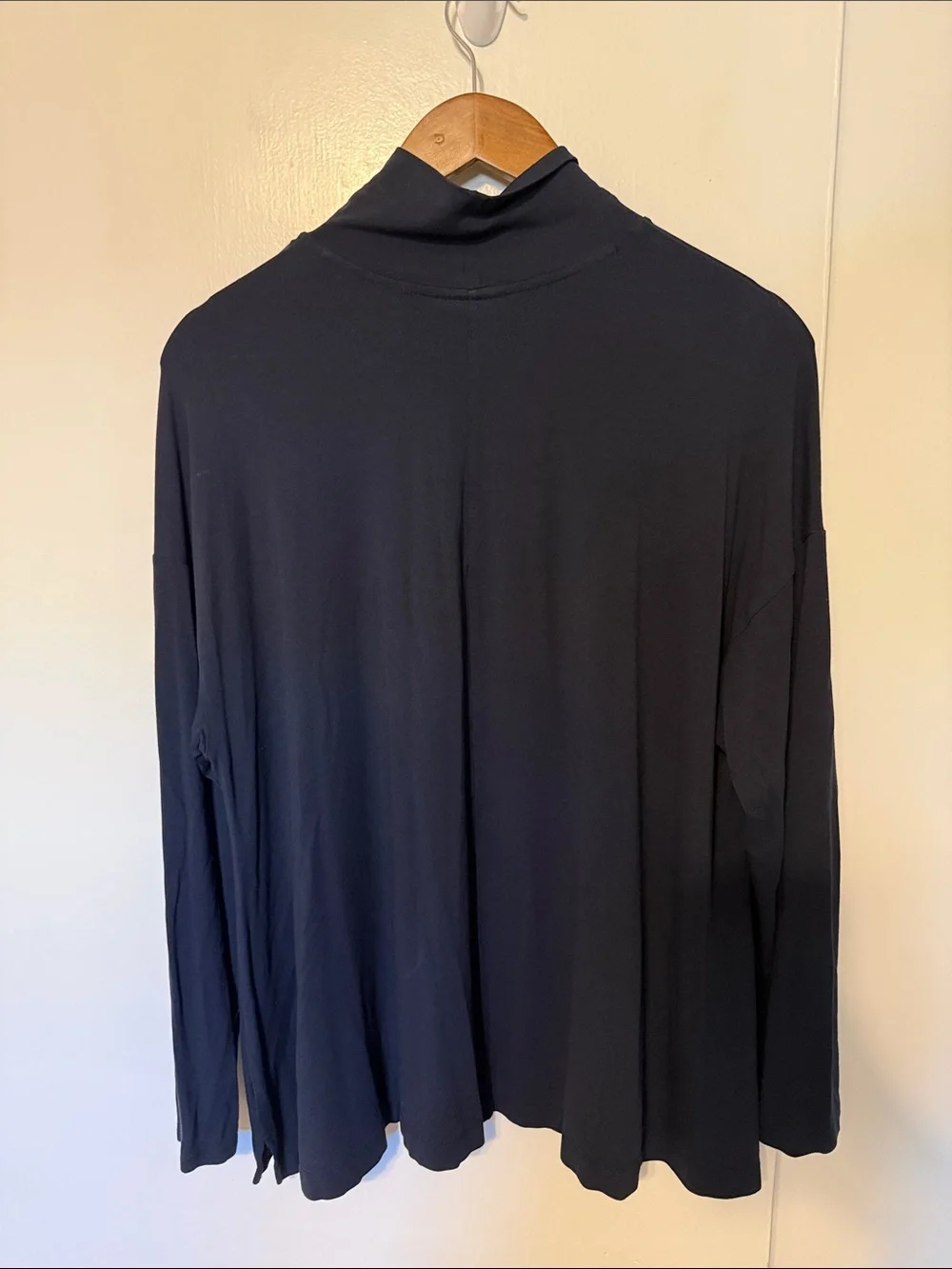 J. Jill Wearever Collection Turtleneck Slouchy Long Sleeve Navy Blue XL